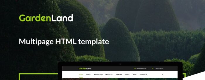 Garden Land - Exterior Design Multipage Website Template - Features Image 1