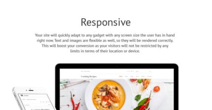 Cooking Recipes Responsive Joomla Template - Features Image 1