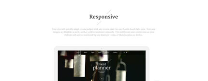 Event Planner Responsive Joomla Template - Features Image 1