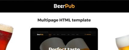 BeerPub - Food and Restaurant Multipage Website Template - Features Image 1