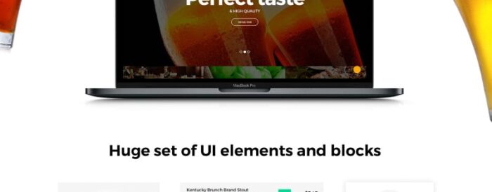 BeerPub - Food and Restaurant Multipage Website Template - Features Image 2