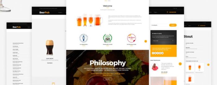 BeerPub - Food and Restaurant Multipage Website Template - Features Image 5