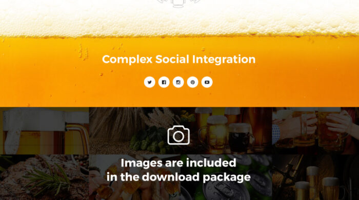 BeerPub - Food and Restaurant Multipage Website Template - Features Image 9