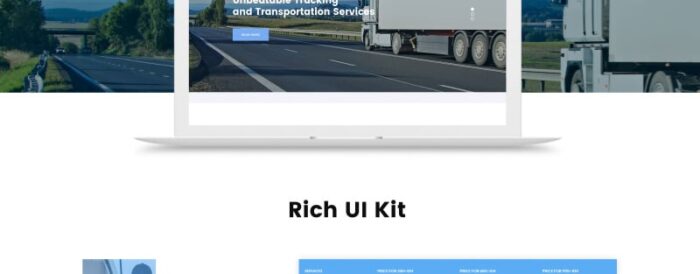 Trucking - Logistics & Transportation Services HTML Website Template - Features Image 2