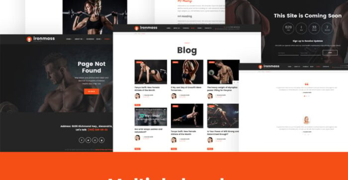 Ironmass - Fitness Center Multipage Website Template - Features Image 8