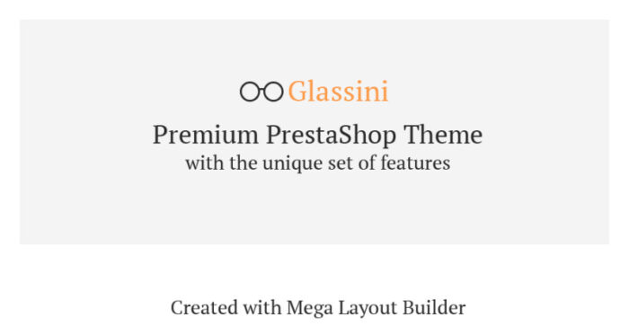 Glassini - Glasses Store Responsive PrestaShop Theme - Features Image 1