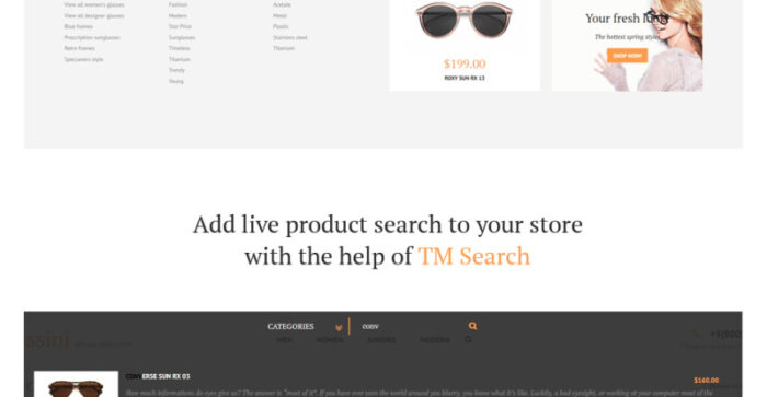 Glassini - Glasses Store Responsive PrestaShop Theme - Features Image 9