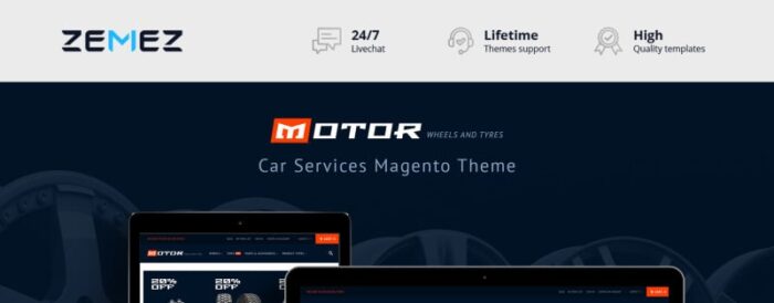 Motor - Car Services Magento Theme - Features Image 1