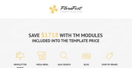 FloraFest - Flower Shop Responsive Magento Theme - Features Image 1