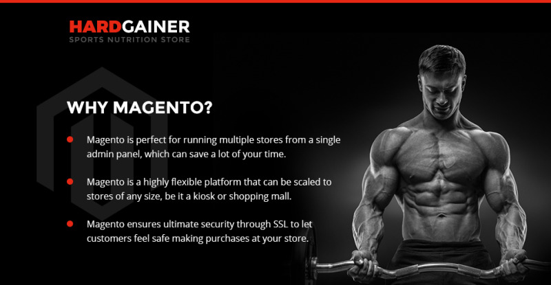 Hard Gainer - Sports Nutrition Store Responsive Magento Theme - Features Image 1