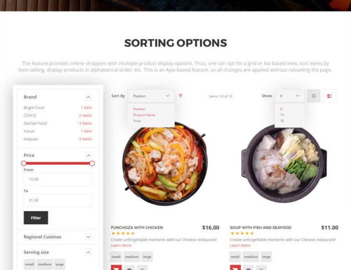 YangXin - Chinese Restaurant Magento Theme - Features Image 5