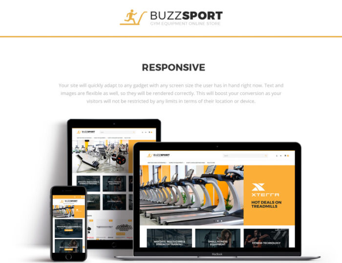 BuzzSport - Gym Equipment Magento Theme - Features Image 1