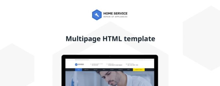 Home Appliance Repair Service Multipage Website Template - Features Image 1