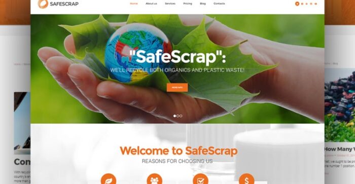 Recycling Services Environmental WordPress Theme - Features Image 8