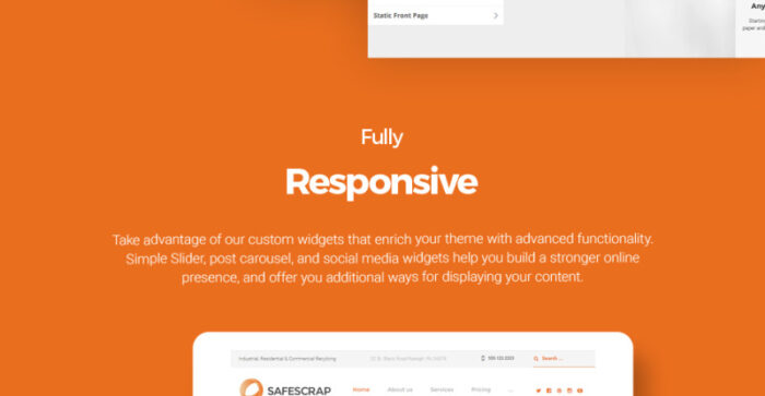 Recycling Services Environmental WordPress Theme - Features Image 14