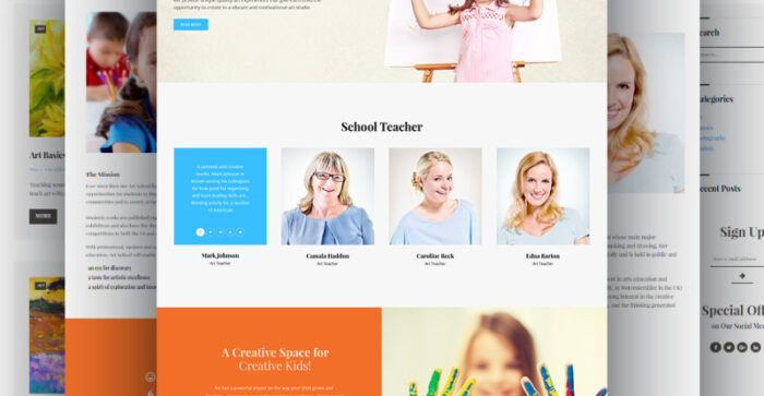 Yoozie - Children Art School WordPress theme - Features Image 8