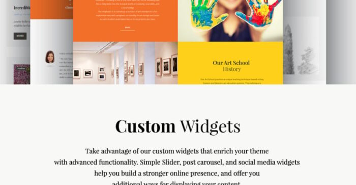 Yoozie - Children Art School WordPress theme - Features Image 9