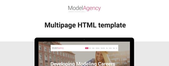 Urban Fashion Girls - Model Agency Multipage Website Template - Features Image 1