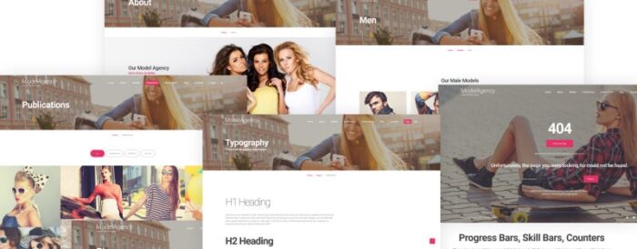 Urban Fashion Girls - Model Agency Multipage Website Template - Features Image 4