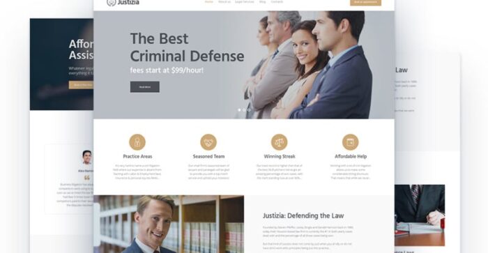 Justizia - Lawyer Services Responsive WordPress Theme - Features Image 2