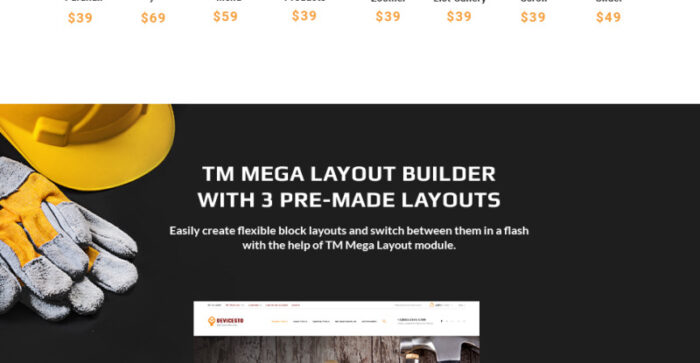 Devicesto - Tools and Supplies Store PrestaShop Theme - Features Image 4