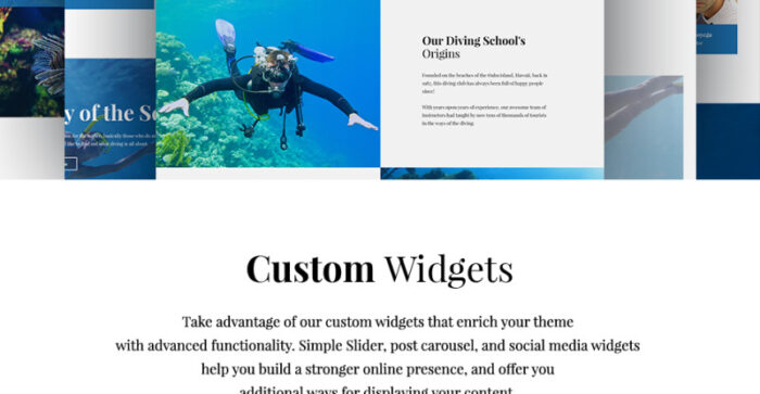 NavyBlue - Scuba Diving Club Responsive WordPress Theme - Features Image 9