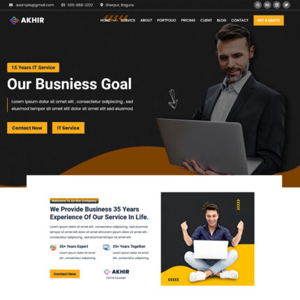 Akhir -  IT Solution &  Business Service Landing Page Template - Features Image 1