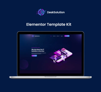 Desksolution -IT Solutions Service Elementor Template Kit - Features Image 1