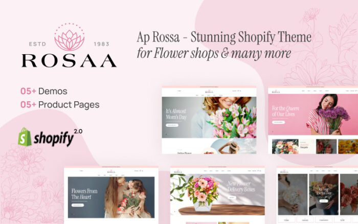 Ap Rosaa - Flower Shop Shopify Theme - Features Image 1