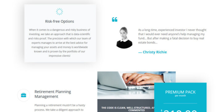 Dollarex - Investment Company & Finance WordPress Theme - Features Image 10