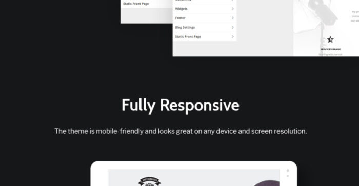 One Page Freelancer Photographer Portfolio WordPress Theme - Features Image 20