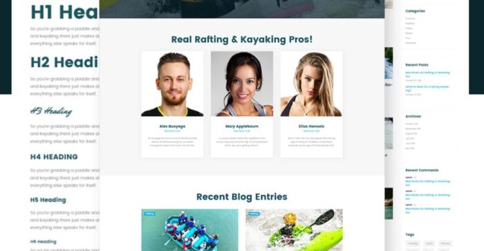 Down River - Rafting & Kayaking WordPress Theme - Features Image 10