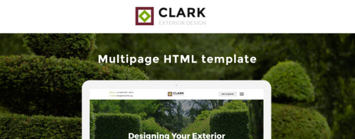 Clark Exterior Design Responsive Website Template - Features Image 1