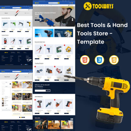 Toolways - Best Tools & Hand Tools Store HTML5 Template - Features Image 1