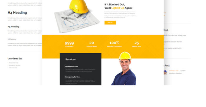 VoltaBolt - Electrician Services Responsive WordPress Theme - Features Image 12