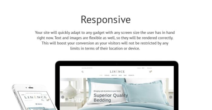 Linen & Lace Responsive Shopify Theme - Features Image 1