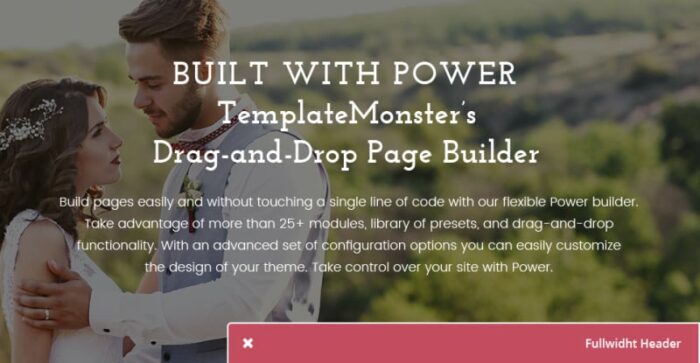 Jen+Ben - One Page Wedding WordPress Theme - Features Image 1