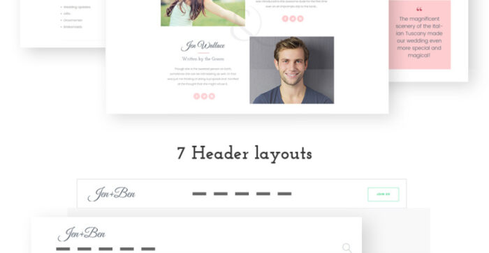 Jen+Ben - One Page Wedding WordPress Theme - Features Image 11