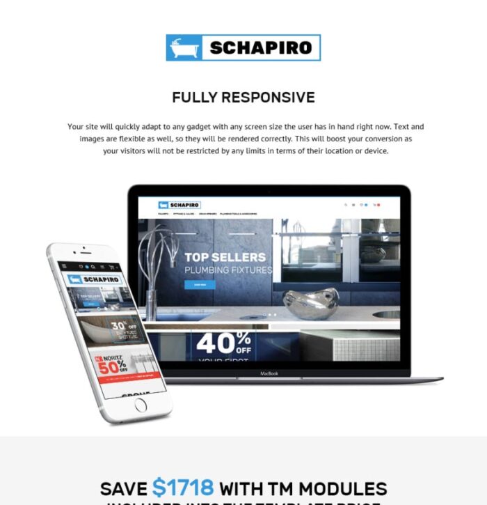 Schapiro - Plumbing Supplies Magento Theme - Features Image 1