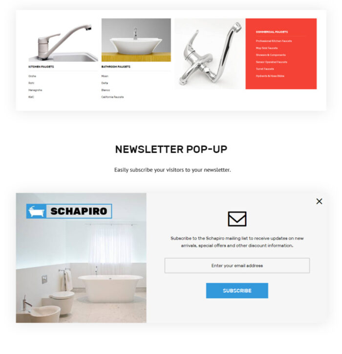 Schapiro - Plumbing Supplies Magento Theme - Features Image 3