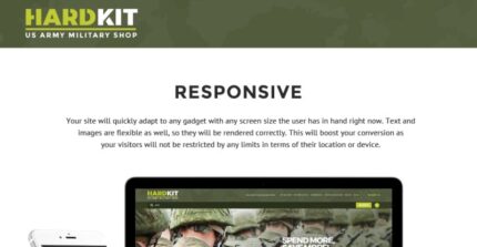 HardKit - US Army Military Shop Magento Theme - Features Image 1