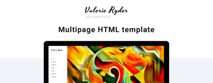 Valerie Ryler - Artist Portfolio Responsive HTML5 Website Template - Features Image 1