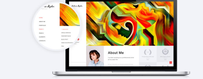 Valerie Ryler - Artist Portfolio Responsive HTML5 Website Template - Features Image 6