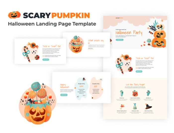 Scarypumpkin - Halloween Landing Page Template - Features Image 1