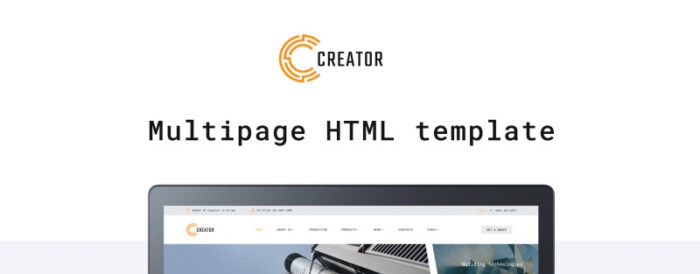 Creator - Metalworking Company Multipage Website Template - Features Image 1