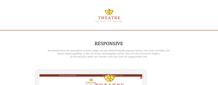 Theater Responsive Joomla Template - Features Image 1