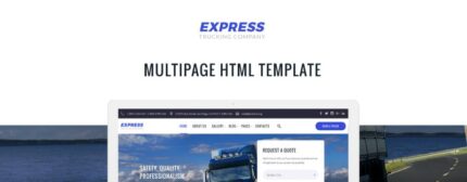 Express - Logistics And Transportation Multipage Website Template - Features Image 1