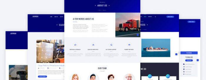 Express - Logistics And Transportation Multipage Website Template - Features Image 4