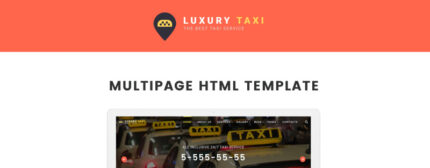 Luxury Taxi Multipage Website Template - Features Image 1