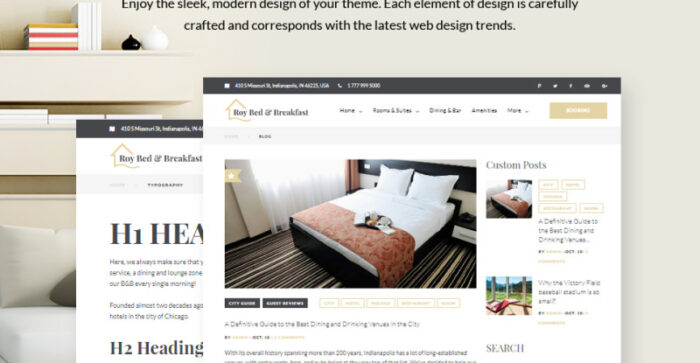 Roy Bed & Breakfast - Small Hotel WordPress Theme - Features Image 11